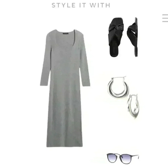 Banana Republic Scoop-Neck Midi Dress - Picture 12 of 14